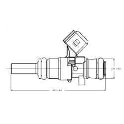 Suutin, Bosch 0280158040, 950ml/min 14mm/ 34mm