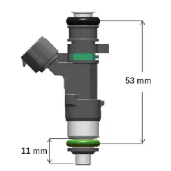 Suutin, Bosch 0280158235, 731ml/min, 14mm / 53mm