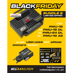 Ecumaster PMU-16 Autosport - virranhallintalaite tiedonkeruulla