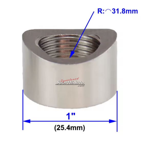 Lambda-anturin holkki, hitsattava, 15mm, ruostumatonta terästä, M18 x 1,5 Lambda-anturin holkki, hitsattava, 15mm, ruostumatonta terästä, M18 x 1,5