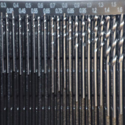 Poranteräsarja, 20 kpl, HSS, 0,3mm - 1,6mm, esim. suuttimille