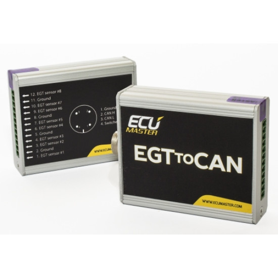 Ecumaster EGT to CAN, 8-kanavainen moduli CAN-väylään